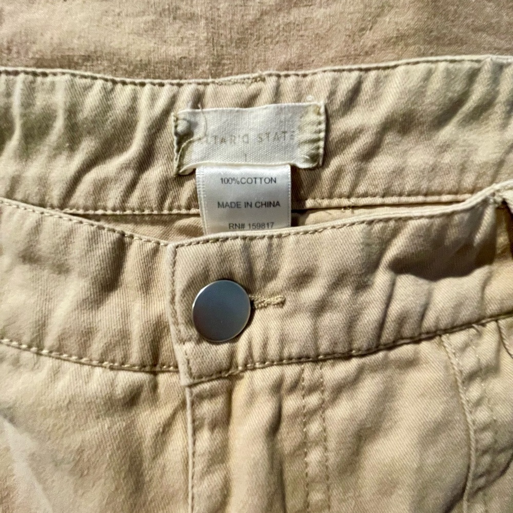 Altar'd State Women's Tan Cotton Chinos